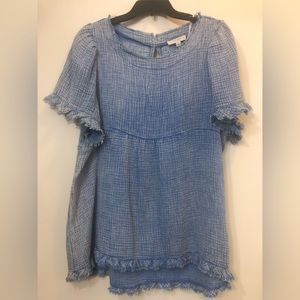 Adorable Umgee XL gauze like top with ruffled sleeves and bottom